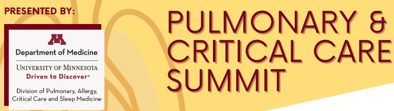 University of Minnesota Pulmonary & Critical Care Summit Banner